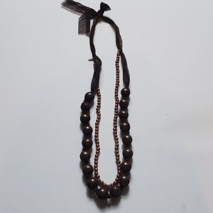 Vintage LBVYR faux pearl necklace